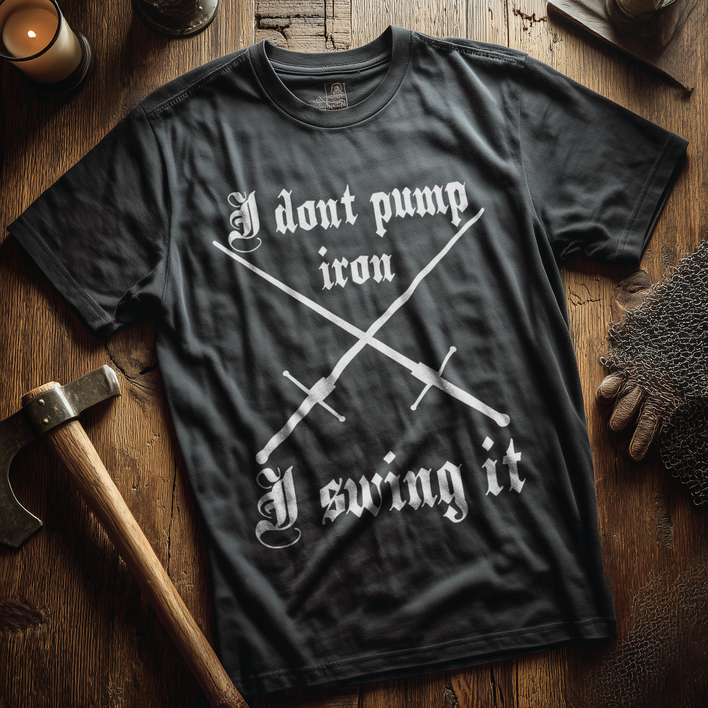 Herren Premium T-Shirt | HEMA Schwertkampf „I swing it“ | Herren Bouhourt Shirt