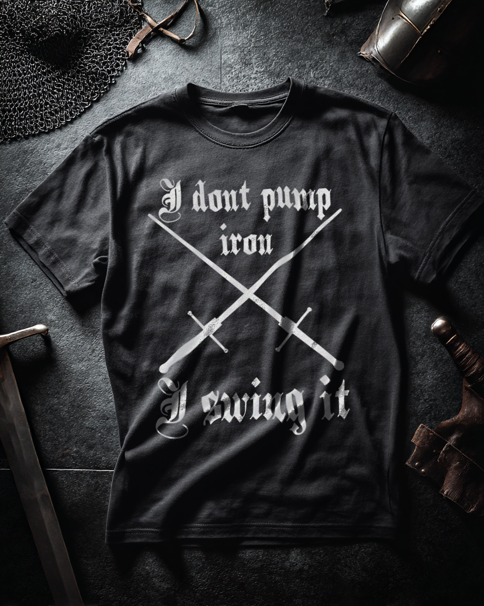 Herren Premium T-Shirt | HEMA Schwertkampf „I swing it“ | Herren Bouhourt Shirt
