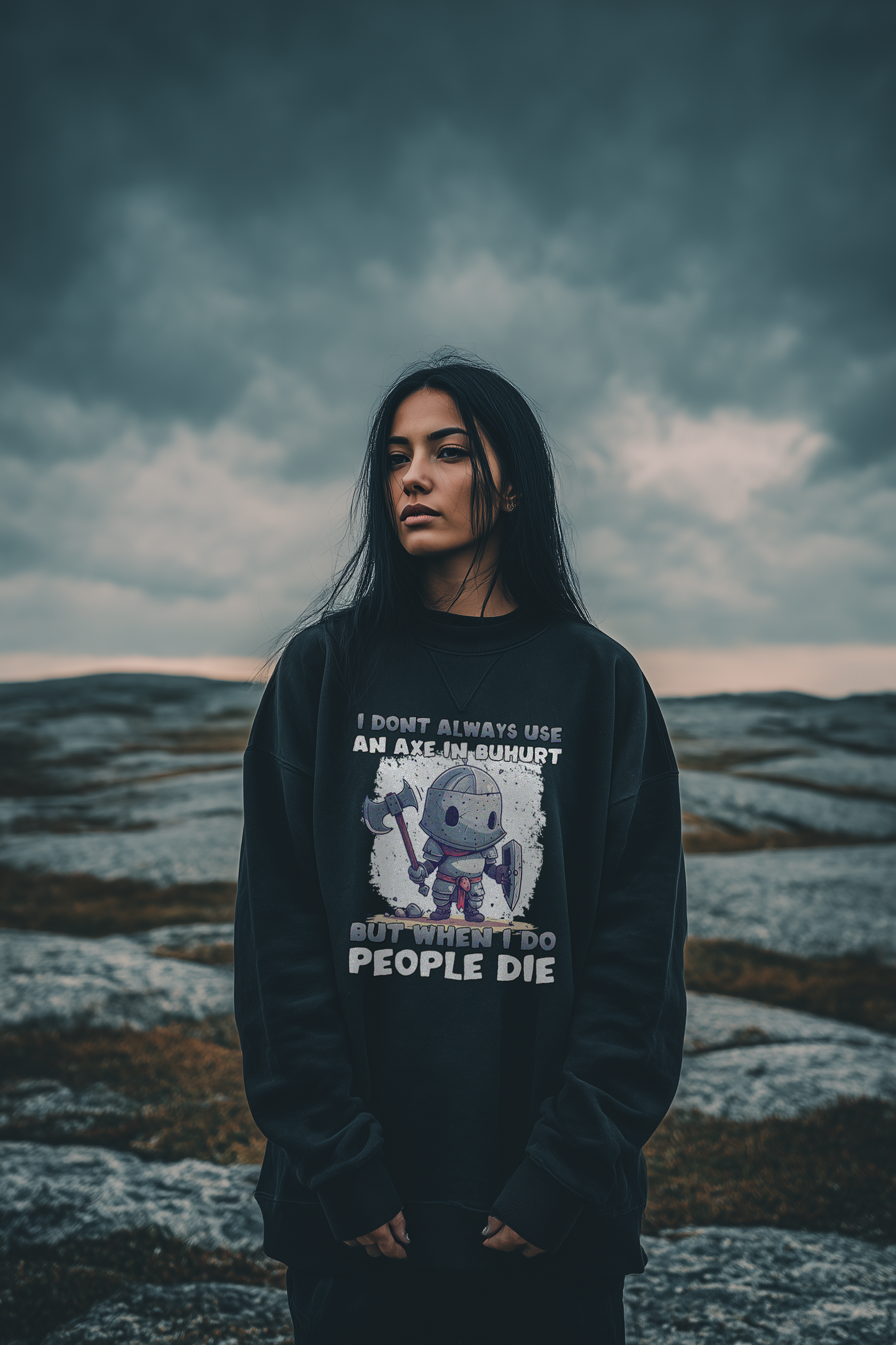 Chibi Knight - Frauen  - Damen Bio Oversized Sweatshirt