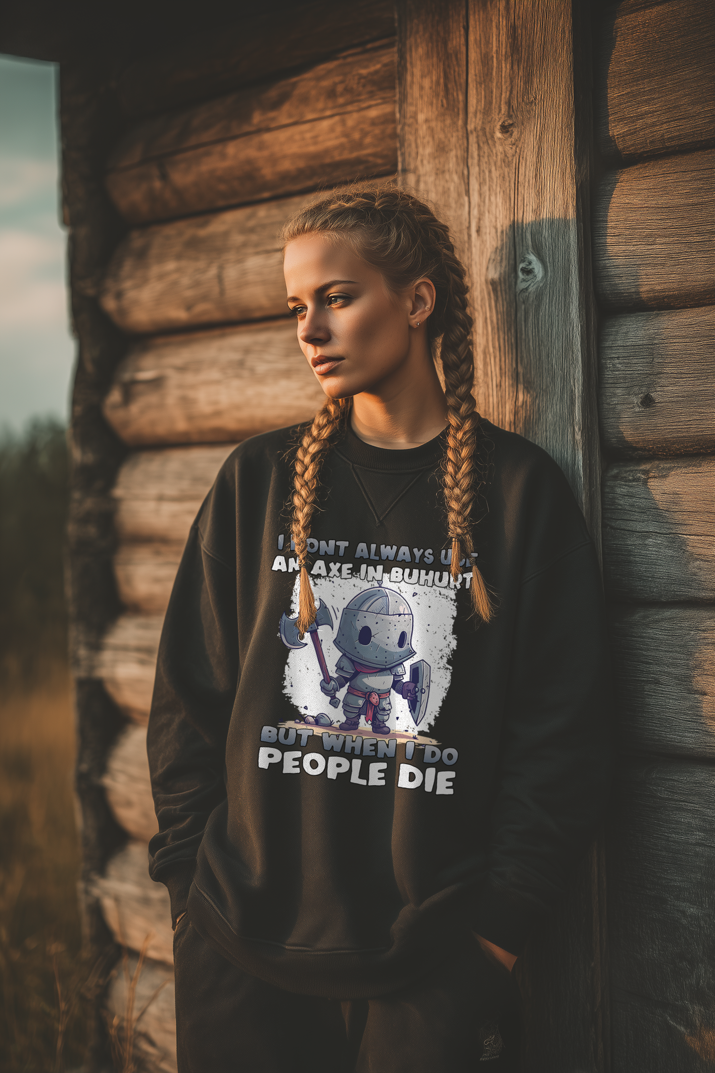 Chibi Knight - Frauen  - Damen Bio Oversized Sweatshirt