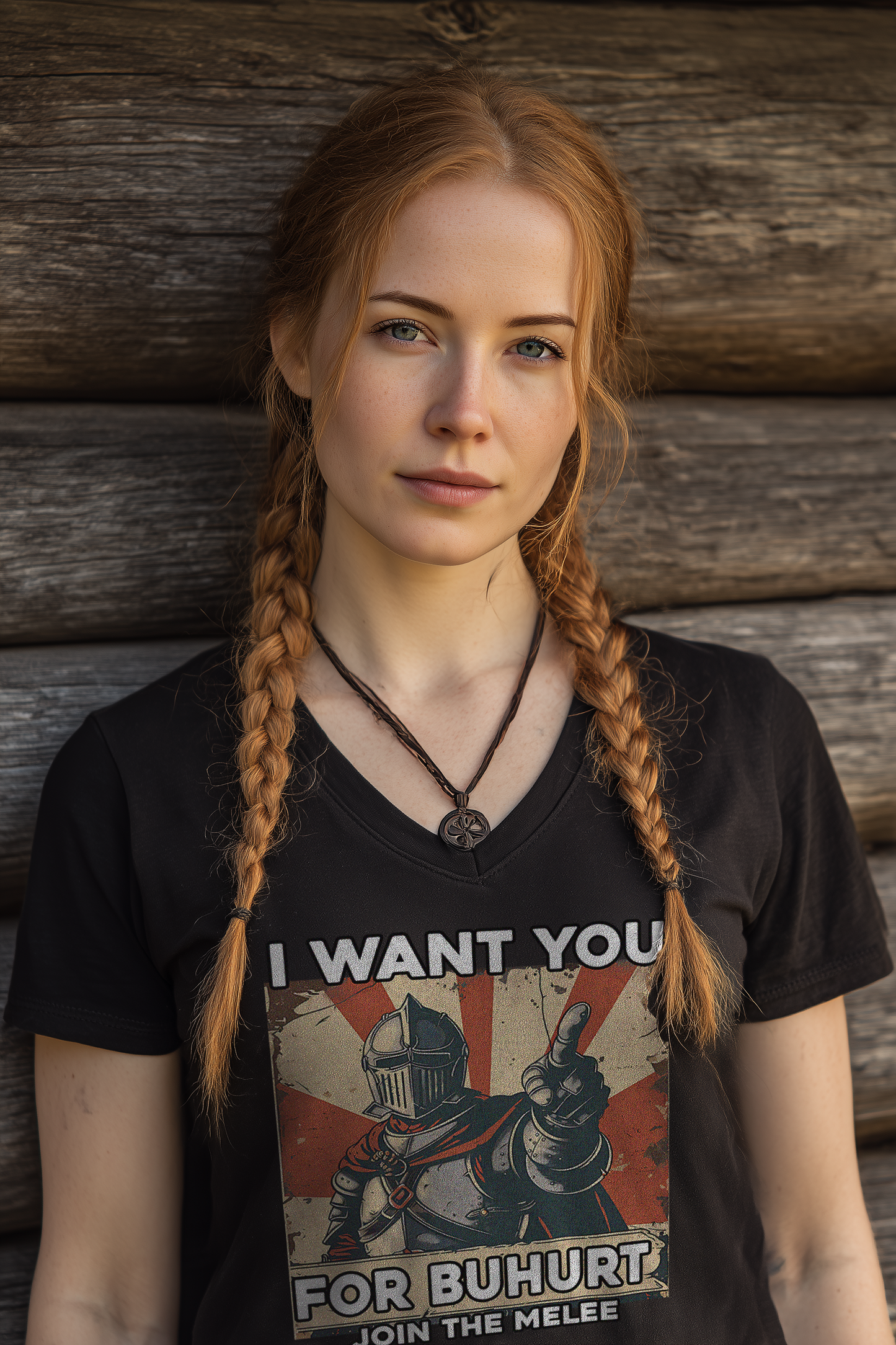 I want you for Buhurt – Join the melee | Damen Bio V-Neck T-Shirt