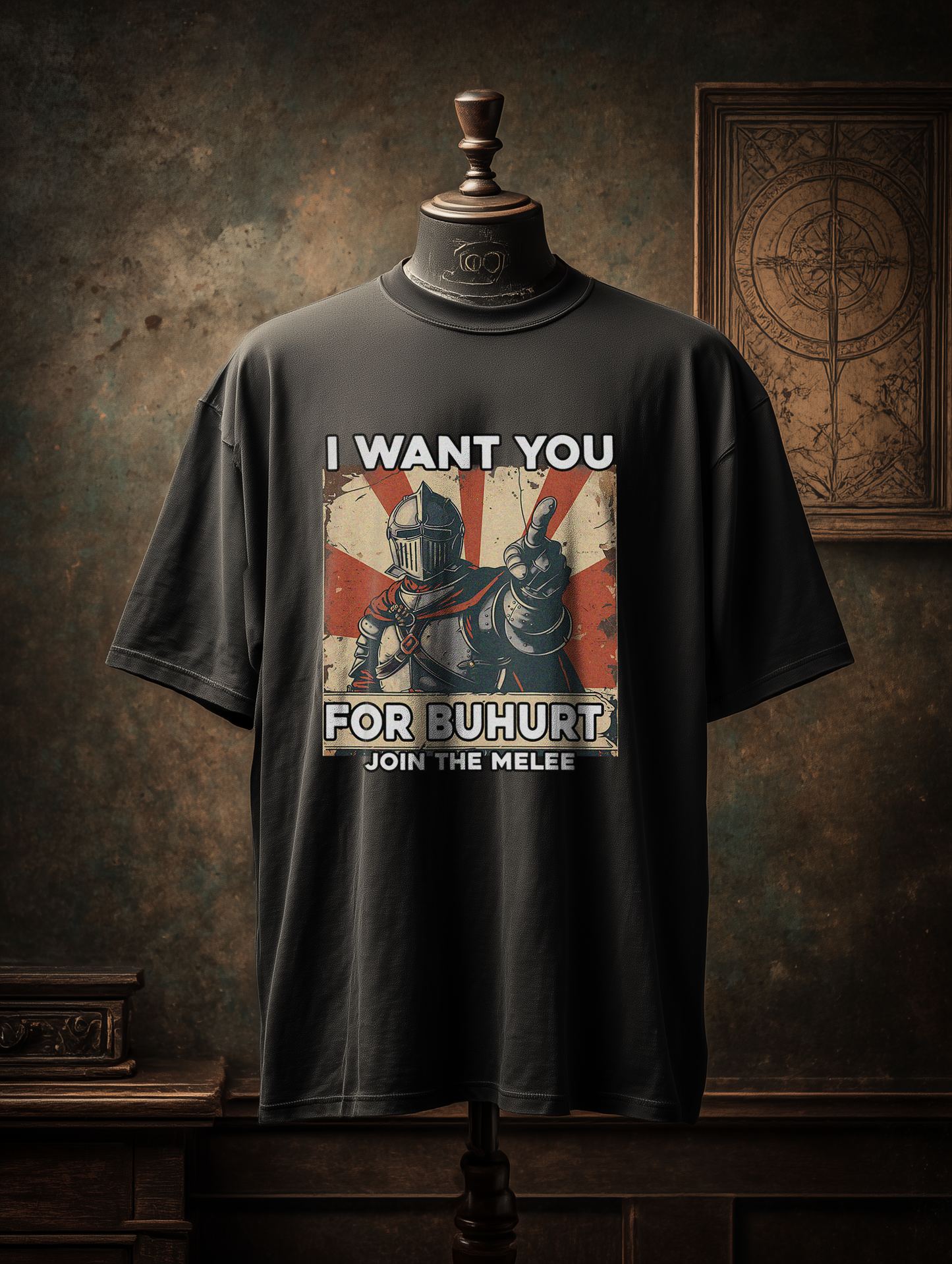 I Want You for Buhurt Shirt Oversize 240g Oversized Bio Baumwolle Shirt