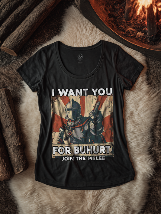 I Want You For Buhurt Damen Shirt - Frauen Bio Lightweight T-Shirt