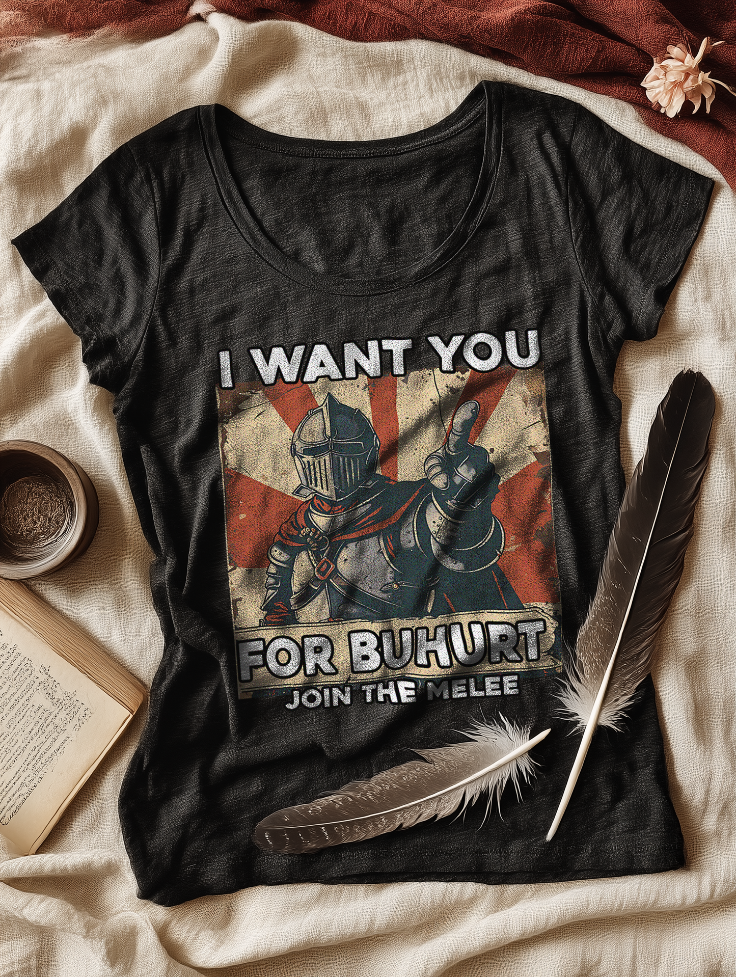 I Want You For Buhurt Damen Shirt - Frauen Bio Lightweight T-Shirt