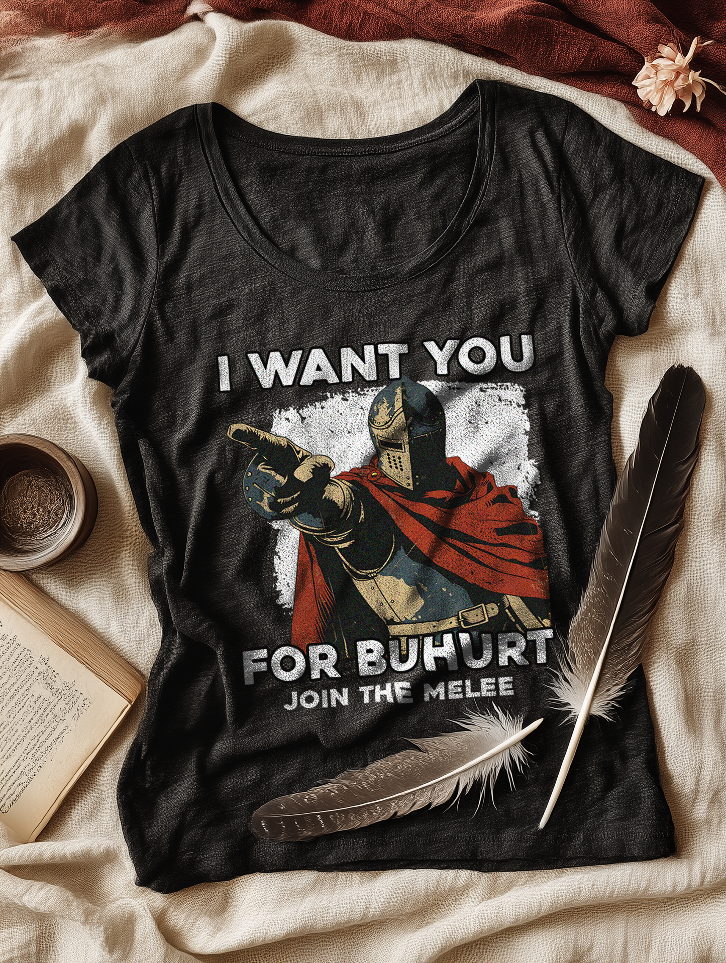I Want You For Buhurt Damen Shirt - Frauen Bio Lightweight T-Shirt