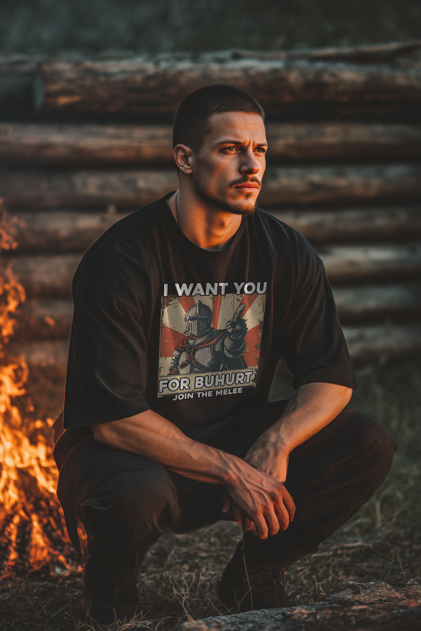 I Want You for Buhurt Shirt Oversize 240g Oversized Bio Baumwolle Shirt