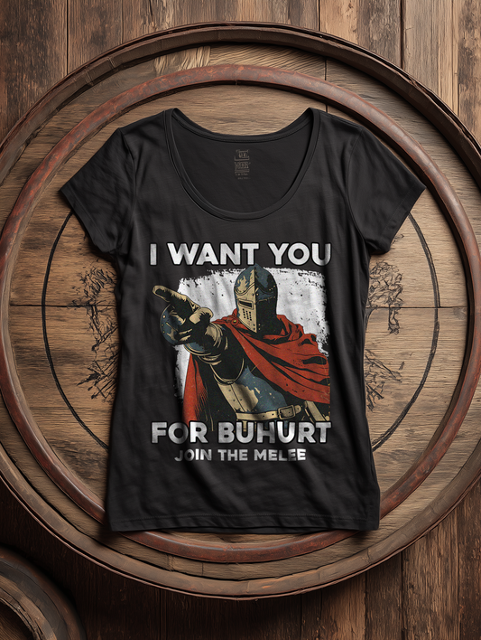 I Want You For Buhurt Damen Shirt - Frauen Bio Lightweight T-Shirt