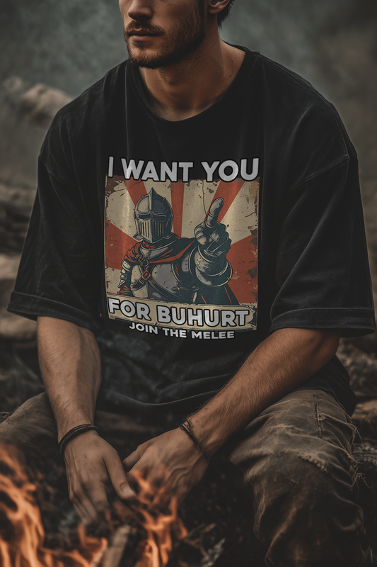 I Want You for Buhurt Shirt Oversize 240g Oversized Bio Baumwolle Shirt