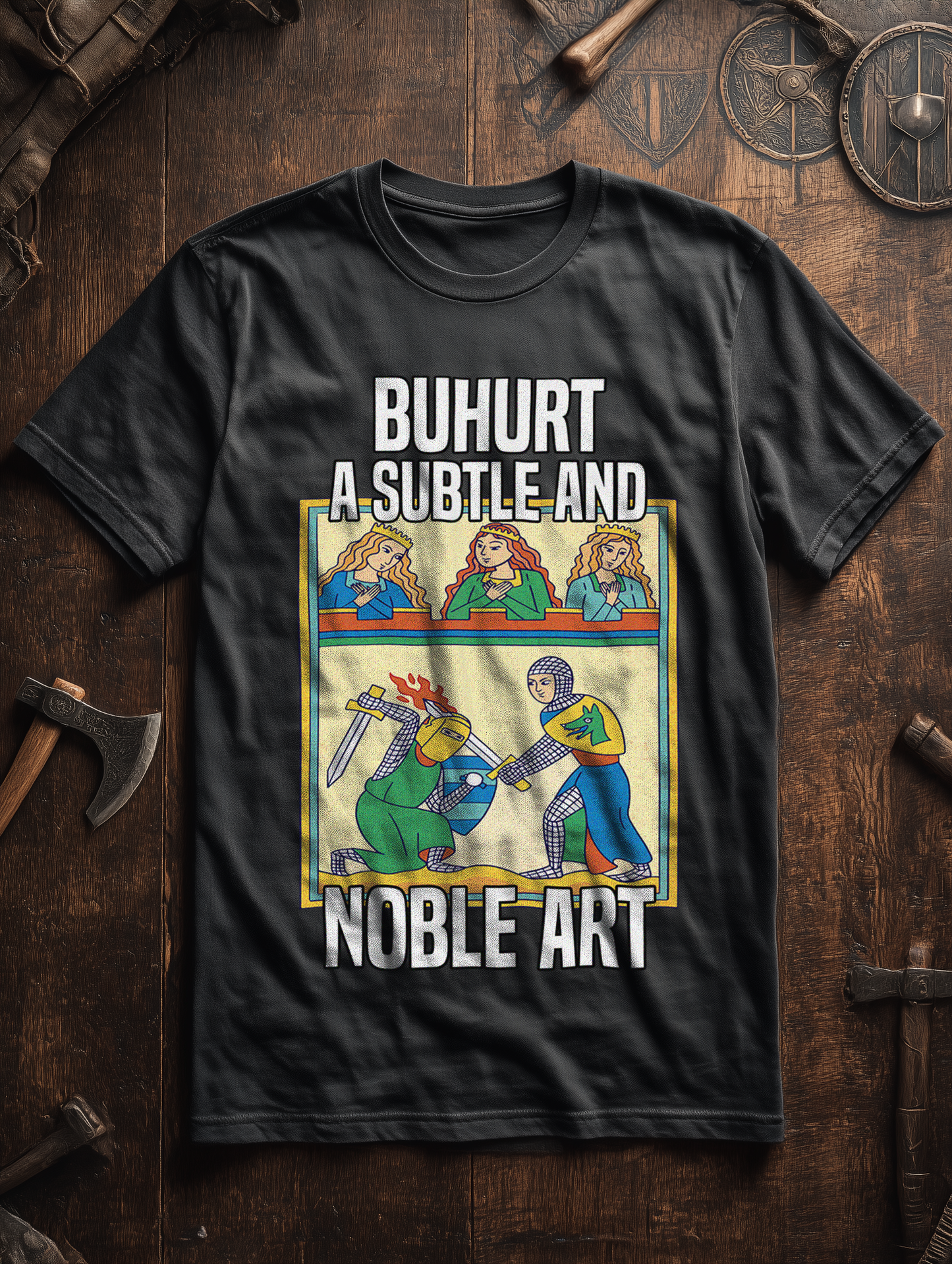 Buhurt Eine Subtile Und Noble Kunst - Herren - Heavy Oversized Bio Shirt