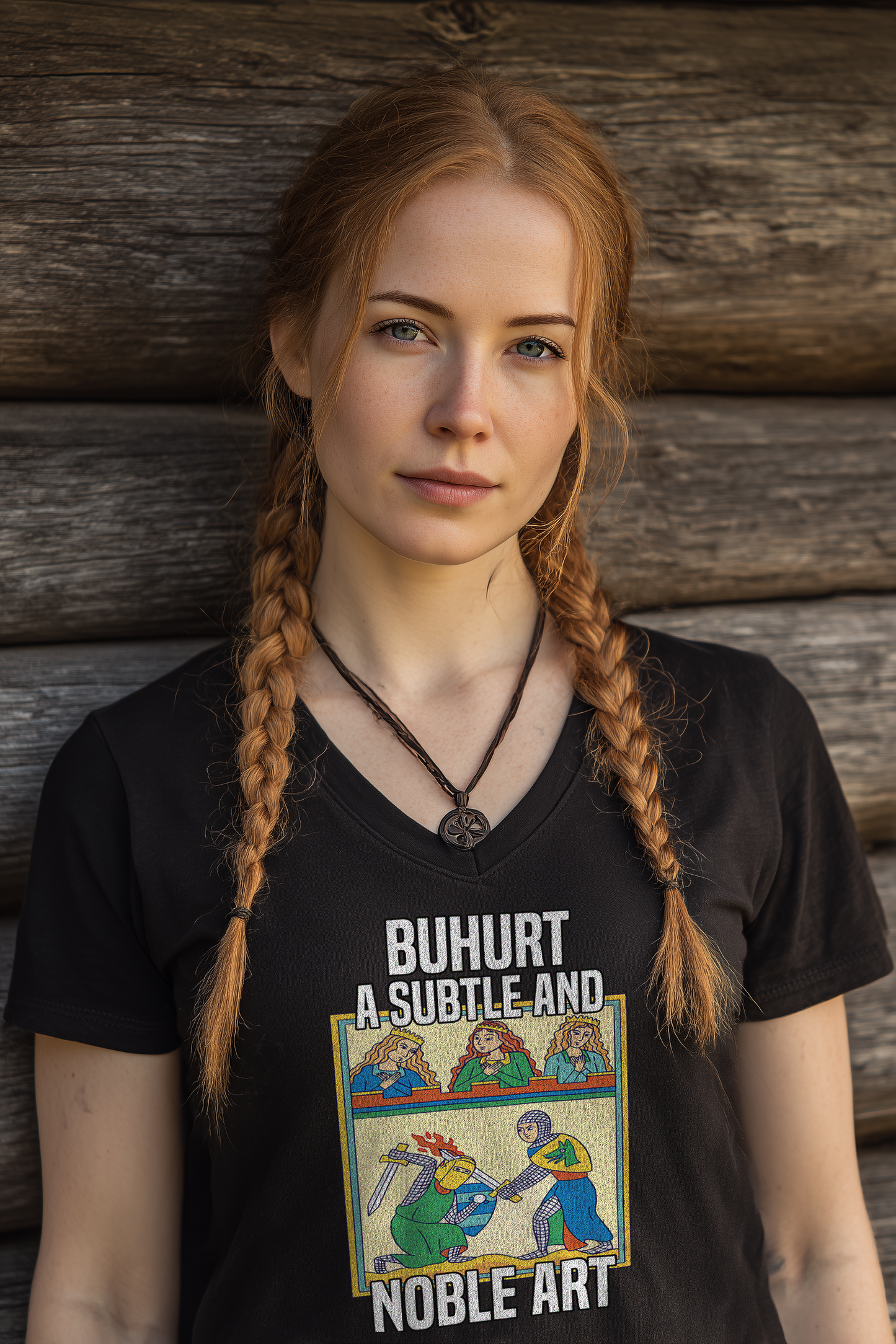 Buhurt – Noble Art Probleme zu lösen | Damen Bio V-Neck T-Shirt