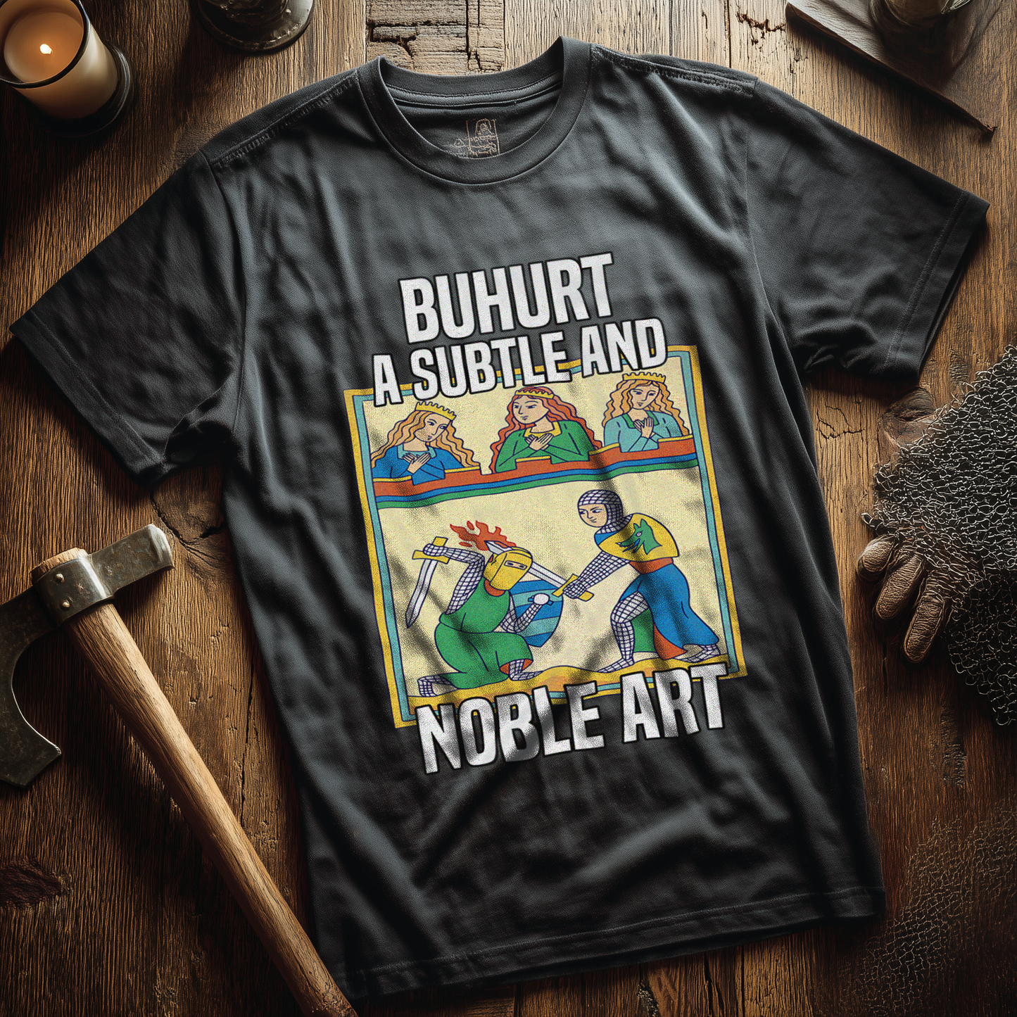 Buhurt Herren Premium T-Shirt - "Die Subtile und Noble Kunst" Bouhourt Shirt