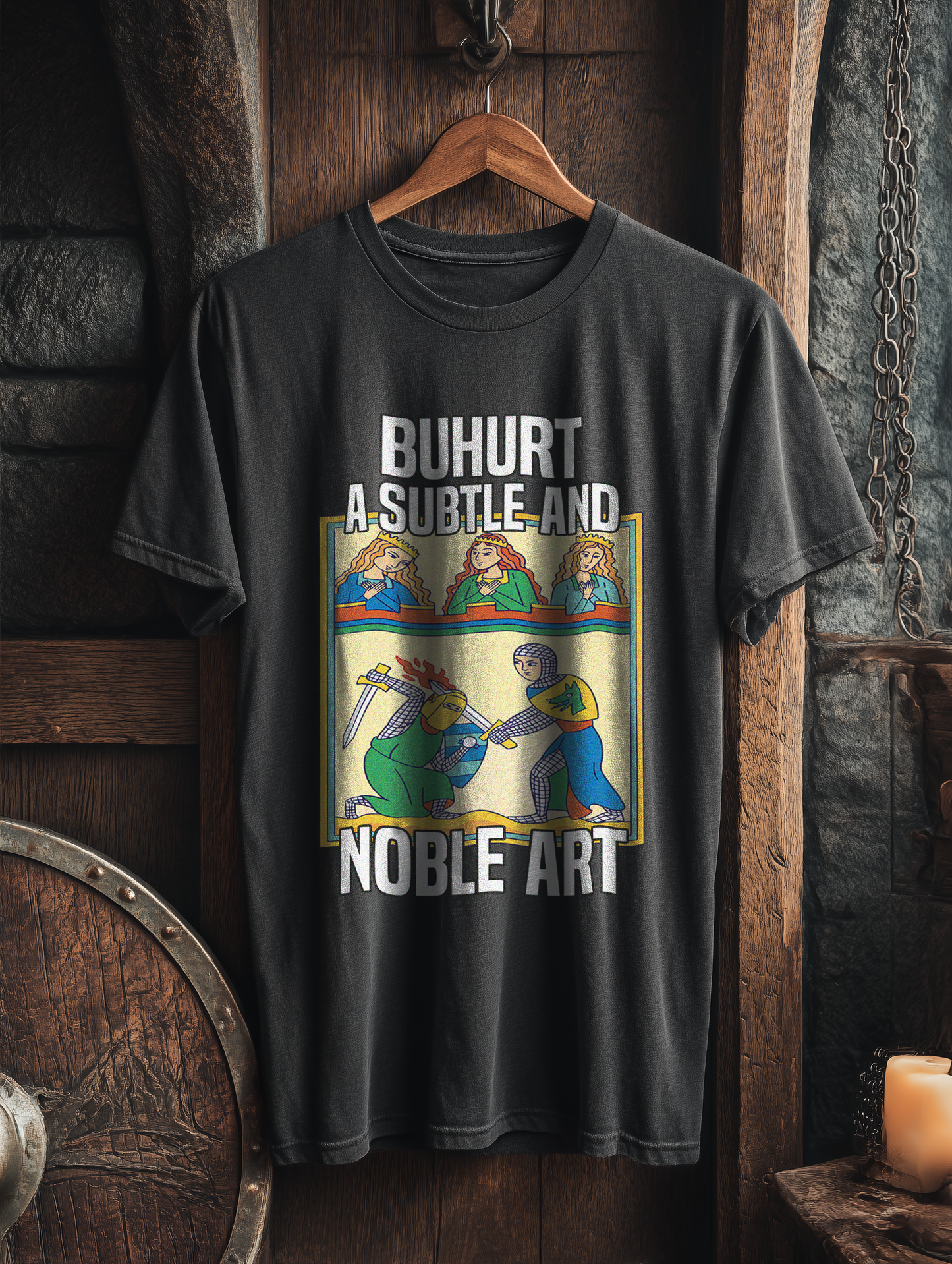 Buhurt Herren Premium T-Shirt - "Die Subtile und Noble Kunst" Bouhourt Shirt