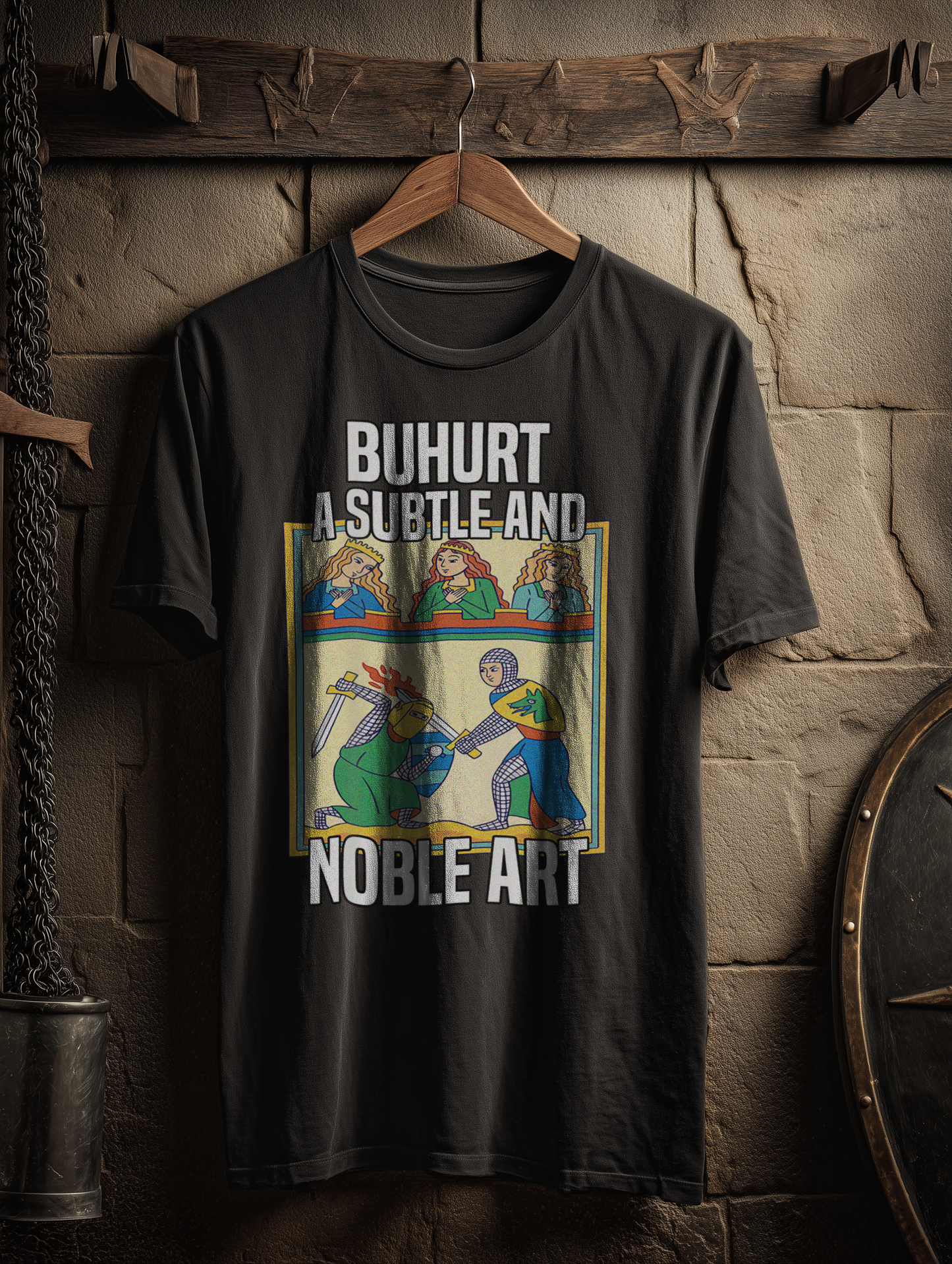 Buhurt Herren Premium T-Shirt - "Die Subtile und Noble Kunst" Bouhourt Shirt