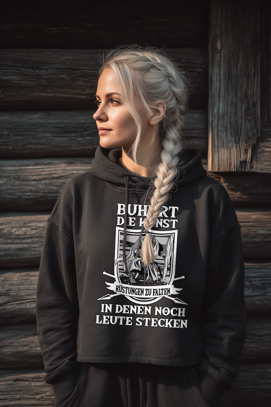 Buhurt – Die Kunst, Rüstungen zu falten |  Damen Bio Boxcut Hoodie