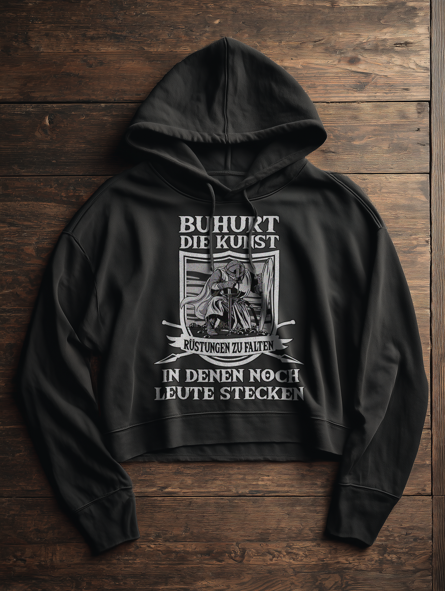 Buhurt – Die Kunst, Rüstungen zu falten |  Damen Bio Boxcut Hoodie
