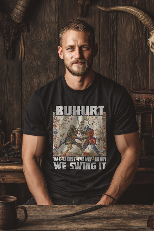 Buhurt Herren Premium T-Shirt  | Stundenbuch " We Swing It" | Bouhourt Männer Shirt