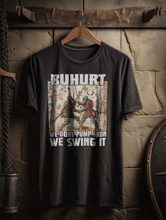 Buhurt Herren Premium T-Shirt  | Stundenbuch " We Swing It" | Bouhourt Männer Shirt