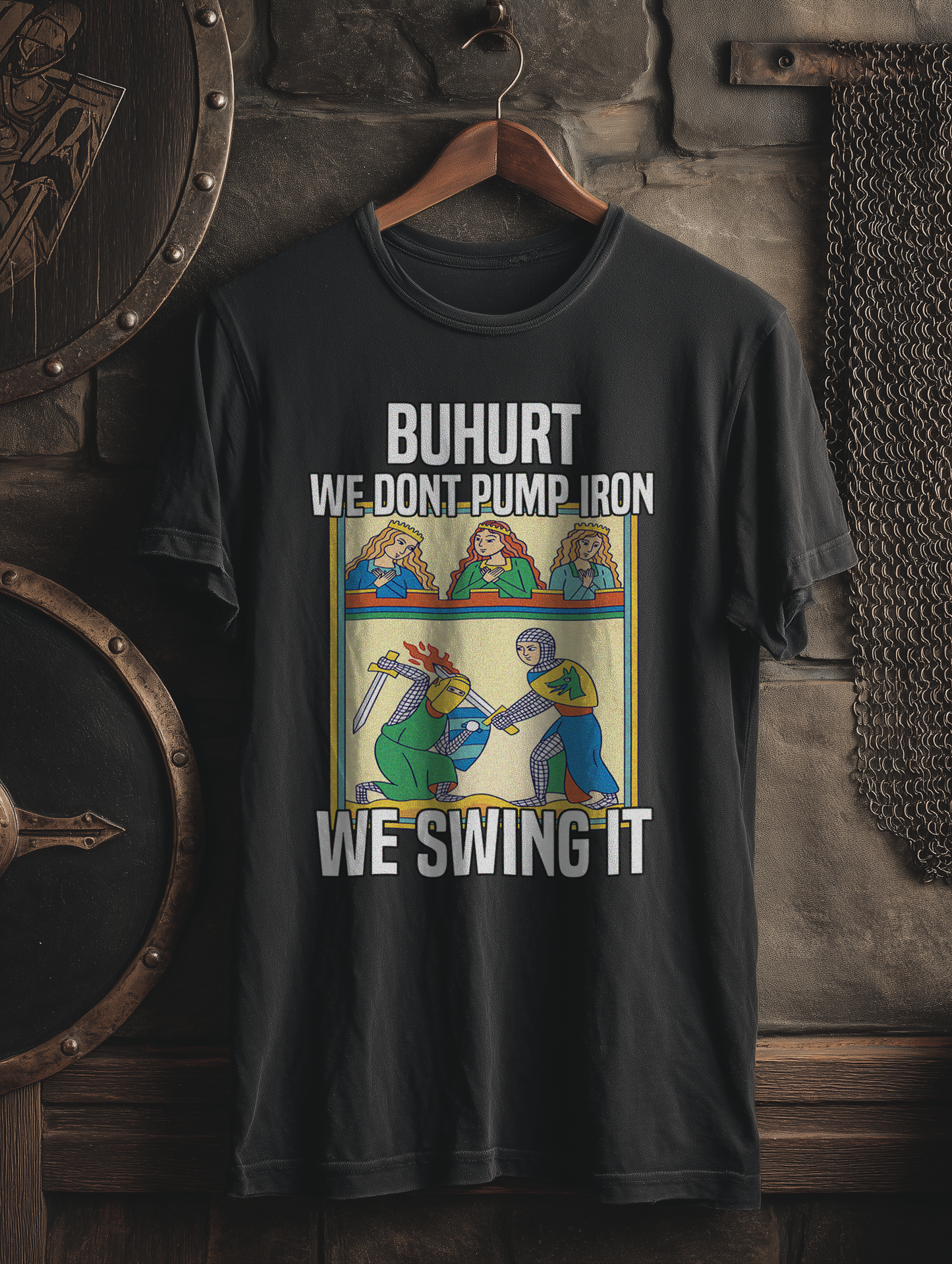 Buhurt Herren Premium Shirt | We Swing It | Bouhourt Männer T-Shirt