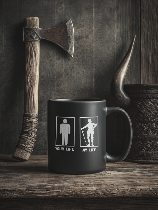 Buhurt Keramik Tasse Schwarz- My Buhurt Life- Bouhourt Mug